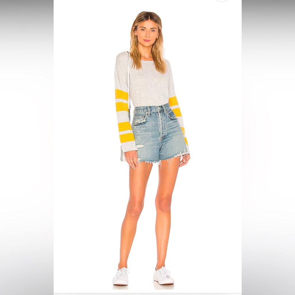 AGOLDE Dee Ultra High Rise Ricochet Denim Short - Picture 2 of 10